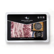 [제주흑다돈] 제주직송, 무항생제 흑돈육_제주 흑돼지 바비큐 홈세트 1호
