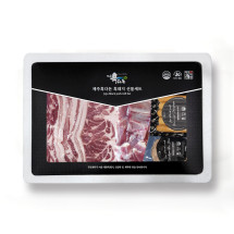 [제주흑다돈] 제주직송, 무항생제 흑돈육_제주 흑돼지 바비큐 홈세트 3호