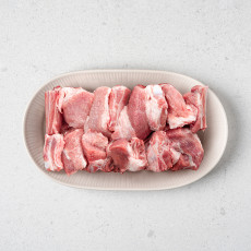 [제주흑다돈] 제주직송, 무항생제 흑돈육_제주 흑돼지 찜갈비 500g(냉장)